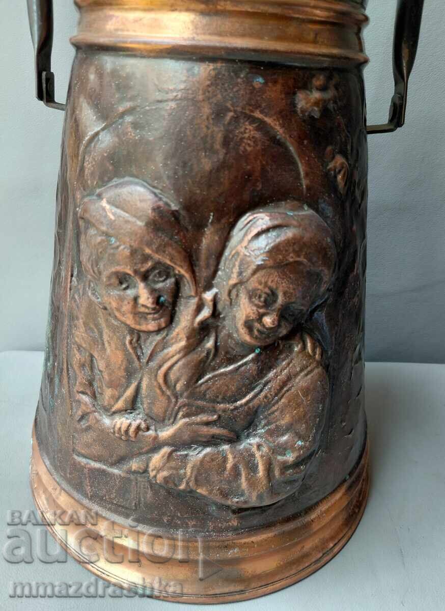 Auction  Copper pot for coals