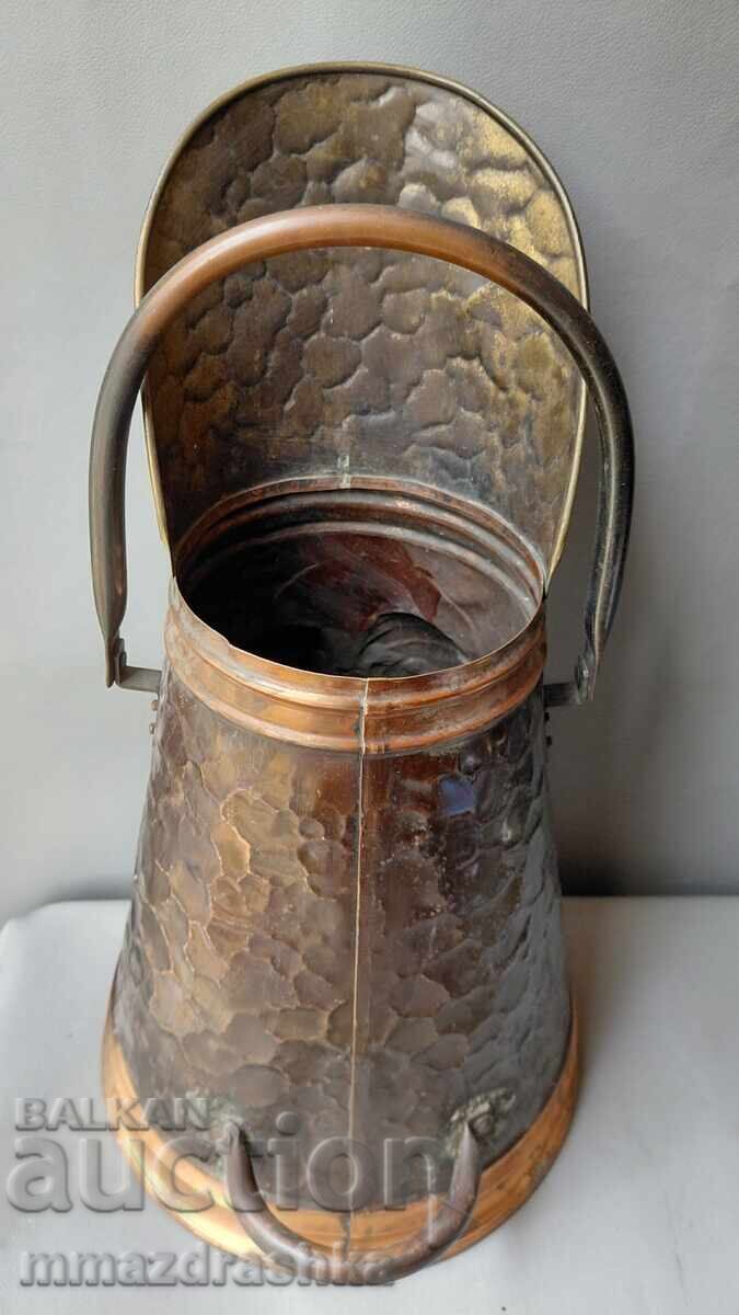 Copper pot for coals - 5