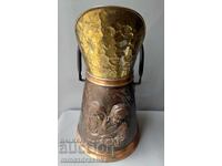 Copper pot for coals