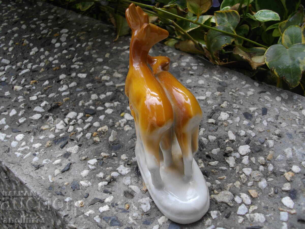 ΠΑΛΑΙΟΣ ΒΟΥΛΓΑΡΙΚΟΣ ΠΟΡΣΕΛΑΝΙΝΟΣ ΕΛΑΦΟΣ ΚΑΙ ΕΛΑΦΙΝΑ - 5