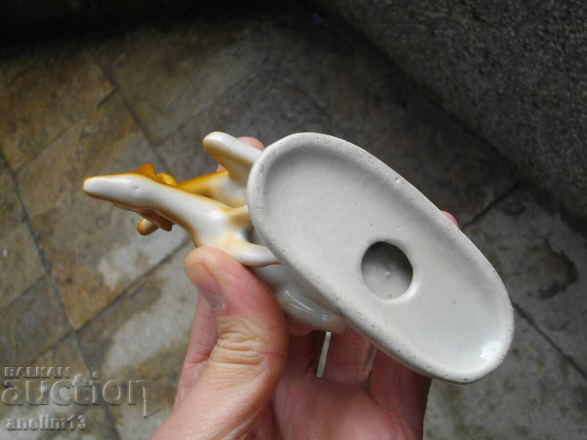 ΠΑΛΑΙΟΣ ΒΟΥΛΓΑΡΙΚΟΣ ΠΟΡΣΕΛΑΝΙΝΟΣ ΕΛΑΦΟΣ ΚΑΙ ΕΛΑΦΙΝΑ - 6