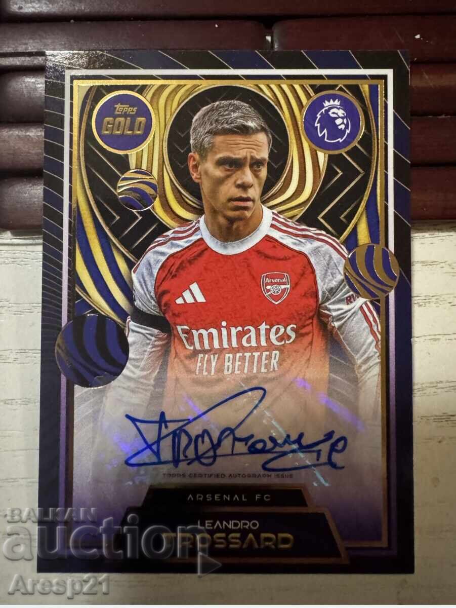 Leandro Trossard autograph card