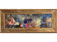 Rumen Budev Zvutsi 1990. Πίνακας από μεγάλο Βούλγαρο καλλιτέχνη