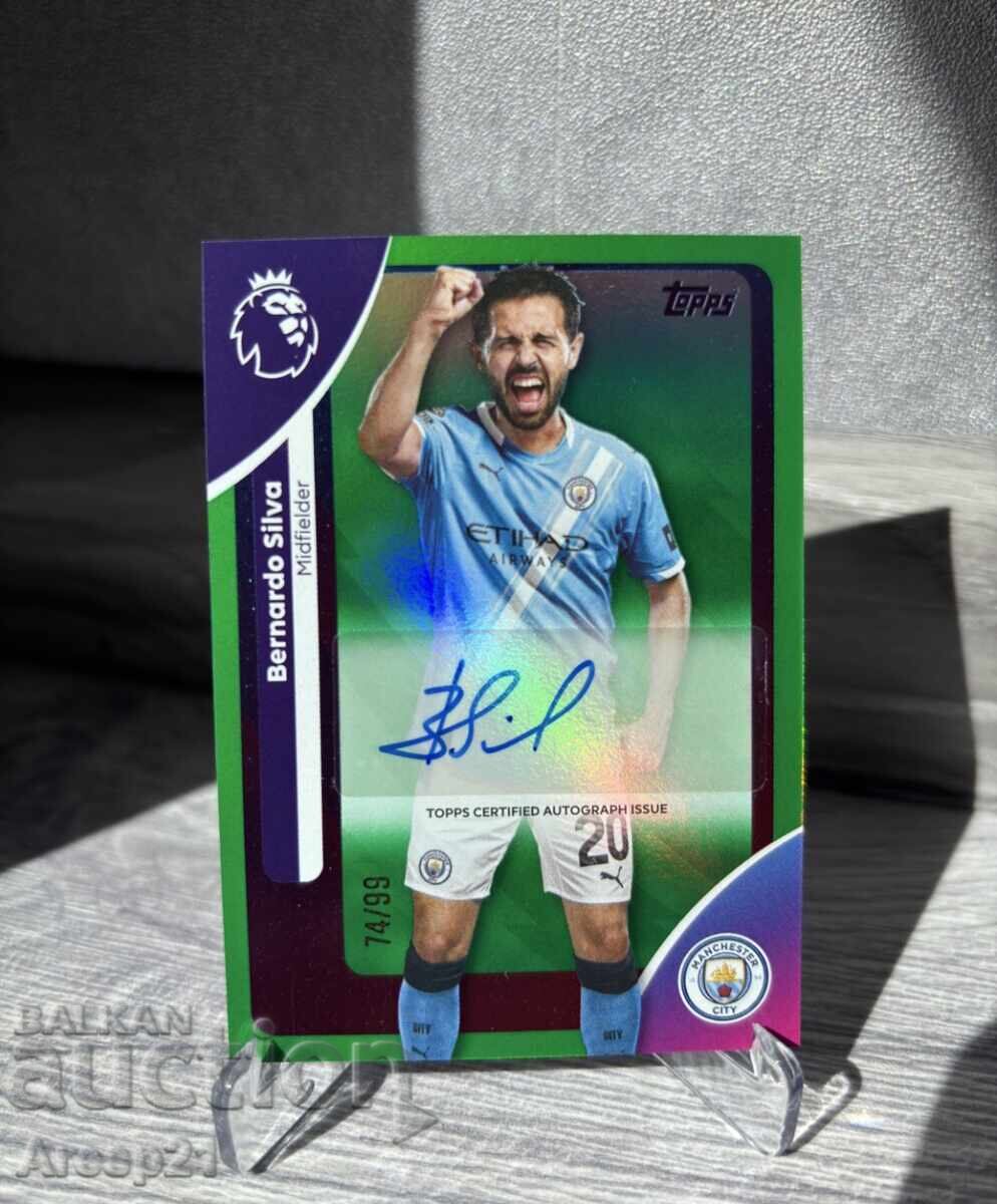 Topps Bernardo Silva autograph card