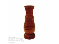 Стара стругована дървена ваза(6.4)