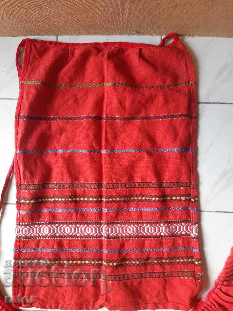 Πεσκιούλι, βρακοζώνα, μάλλινη φούστα και ποδιά. Παραδοσιακή φορεσιά - 6