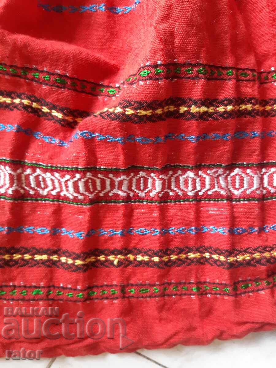 Πεσκιούλι, βρακοζώνα, μάλλινη φούστα και ποδιά. Παραδοσιακή φορεσιά - 7