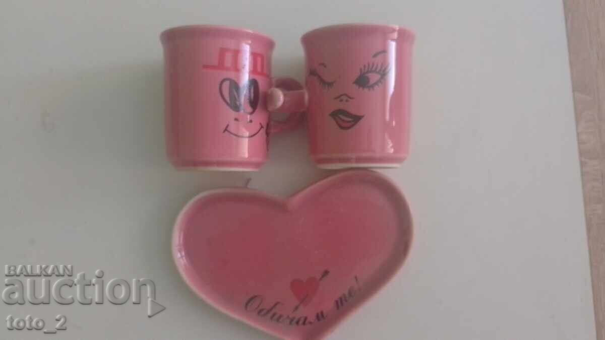 Licitație SET PAHARE CU TAVĂ