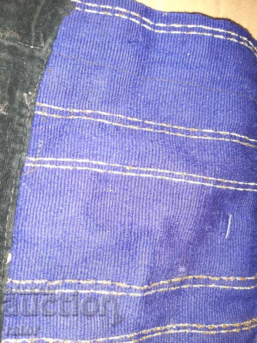 Αυθεντική υφαντή ποδιά με πολλή σύρμα, παραδοσιακή φορεσιά - 6