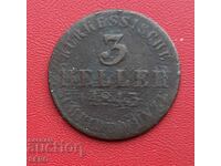 Germania-Hessa-Kassel-3 heller 1843