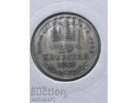 Silver coin Hungary Austria 20 krajczar 1868