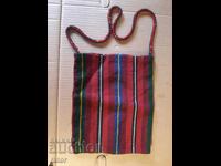 Автентична тъкана вълнена торбичка , торба , носия