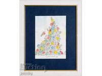 Lyubomir Mihaylov, beautiful painting, mixed media