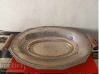 Посребрена фруктиера,купа,панер арт деко