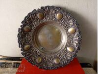 Посребрена фруктиера,купа,панер арт деко