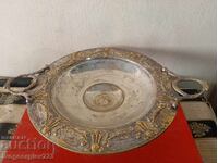 Посребрена фруктиера,купа,панер в стил арт деко