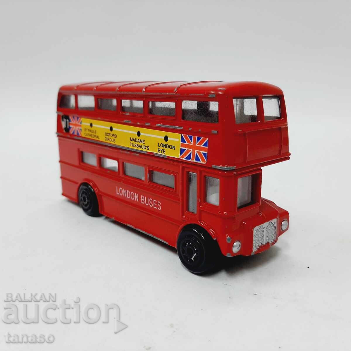 Аукцион Лондонски британски автобус, ретро играчка, модел (15.4)