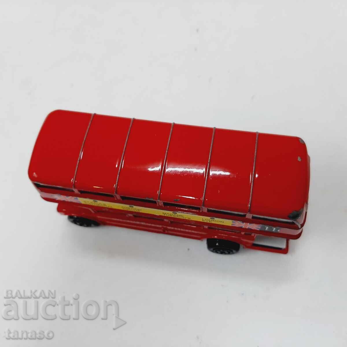 Autobuz britanic din Londra, jucărie retro, model (15.4) - 6