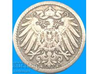 5 Pfennig 1893 A - Βερολίνο Γερμανία