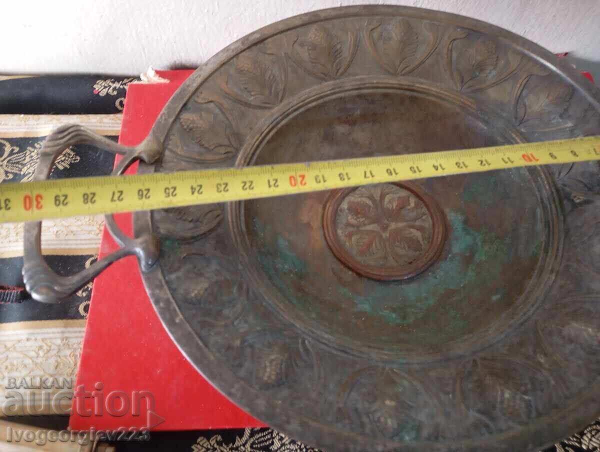 Licitație Fructieră, bol, coșuleț argintat, Art Nouveau