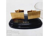 Винтидж позлатени бутонели/копчета за ръкавели "ДУБЛЕ"