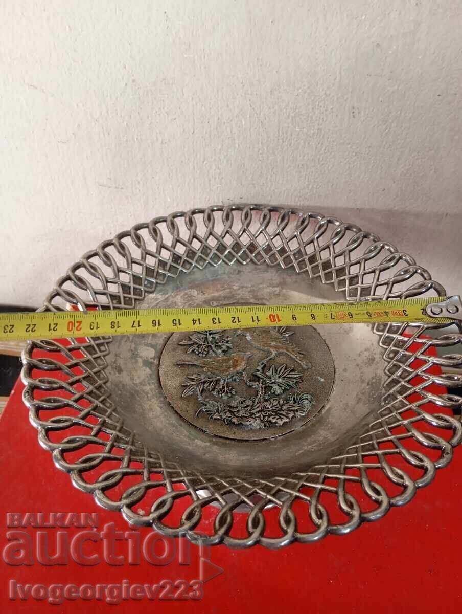 Livrarea Fructieră, bol, coș placat cu argint în stil Art Deco