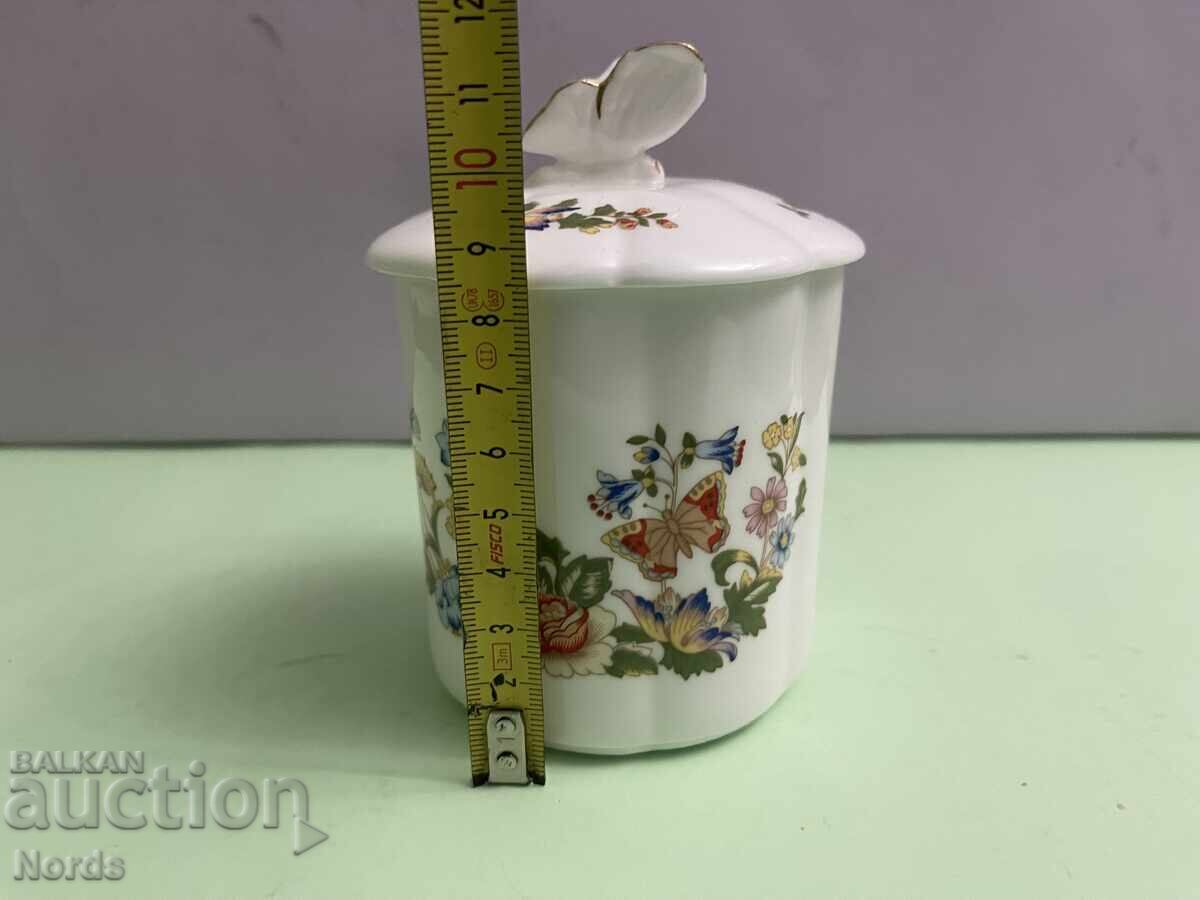 Aynsley Όμορφο πορσελάνινο σκεύος με καπάκι - 6