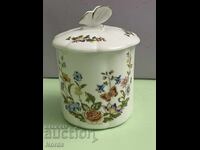 Aynsley Όμορφο πορσελάνινο σκεύος με καπάκι