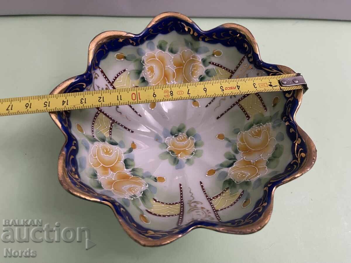 Όμορφη πορσελάνινη φρουτιέρα με σημάδια - 6