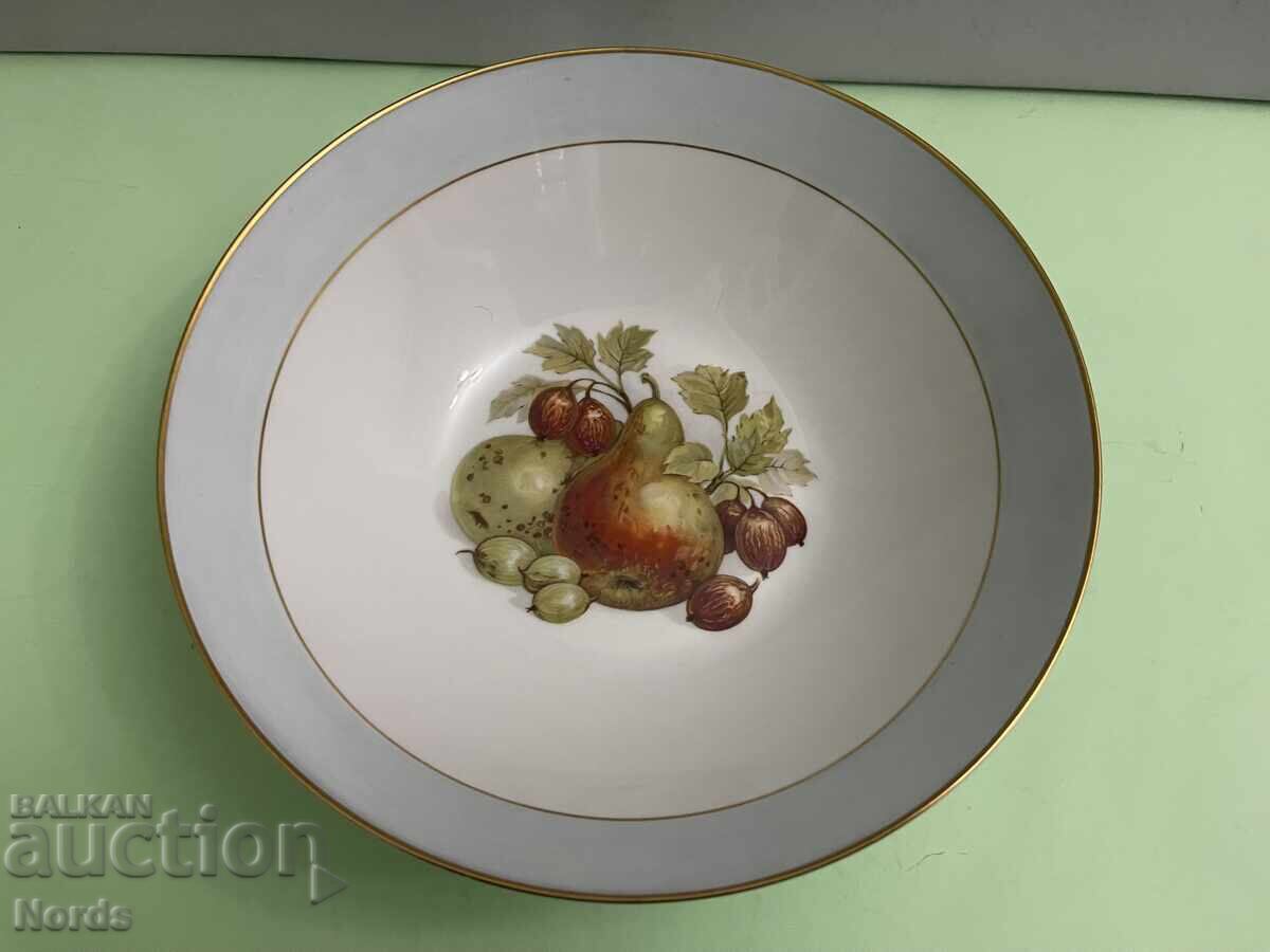 Германска порцеланова фруктиера с маркировка