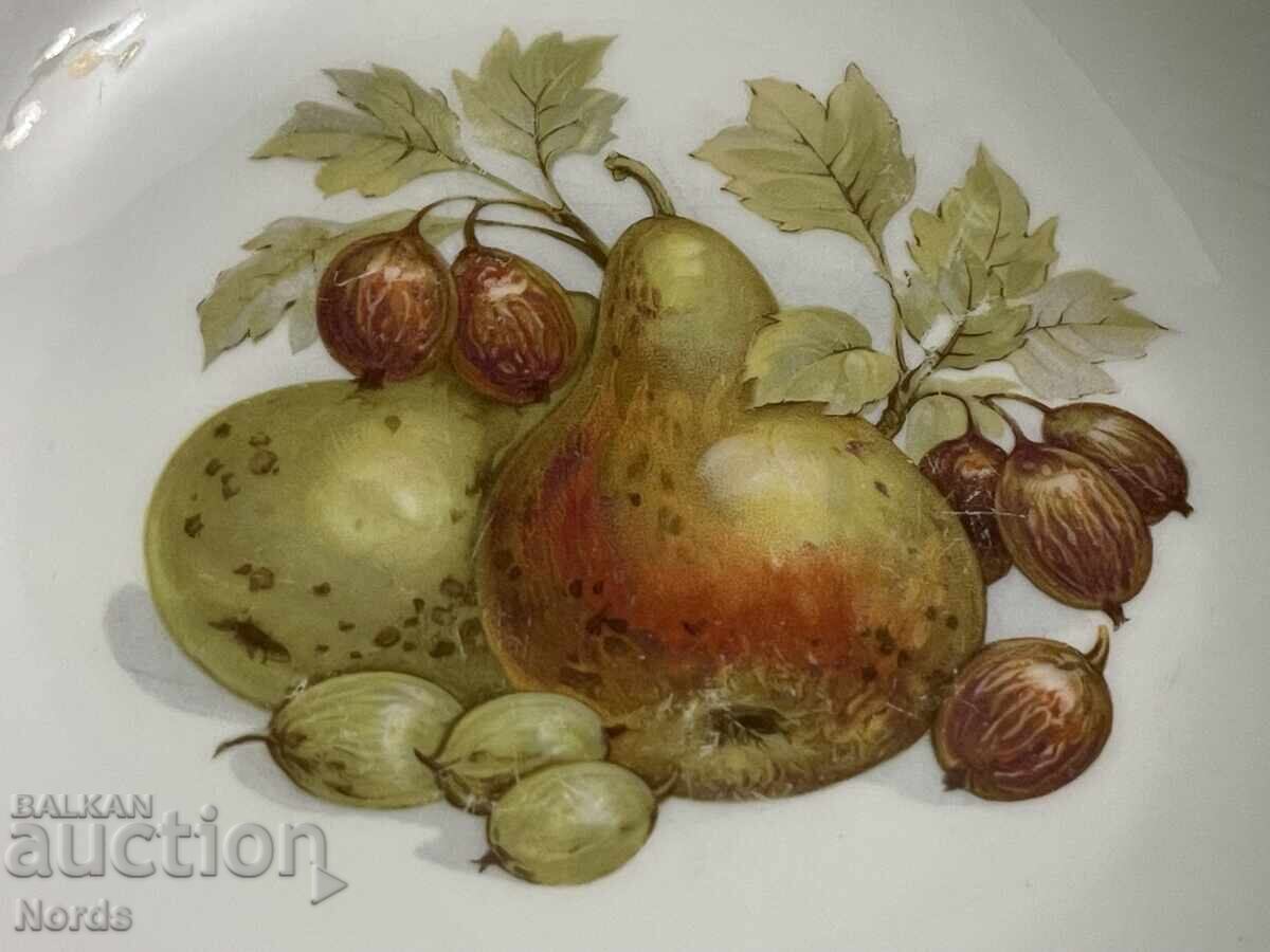 Γερμανική πορσελάνινη φρουτιέρα με σήμανση - 5