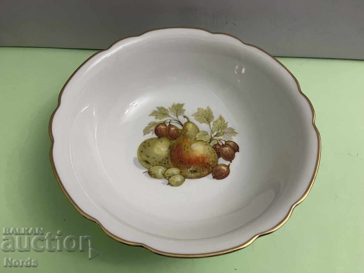 Γερμανική πορσελάνινη φρουτιέρα με σήμανση