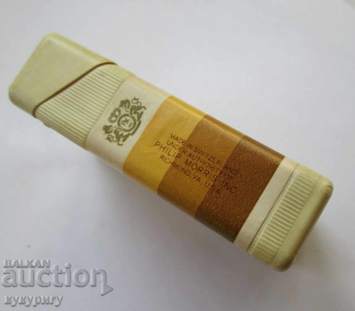 Veche tabacheră elvețiană din celuloid pentru țigări Philip Morris - 5