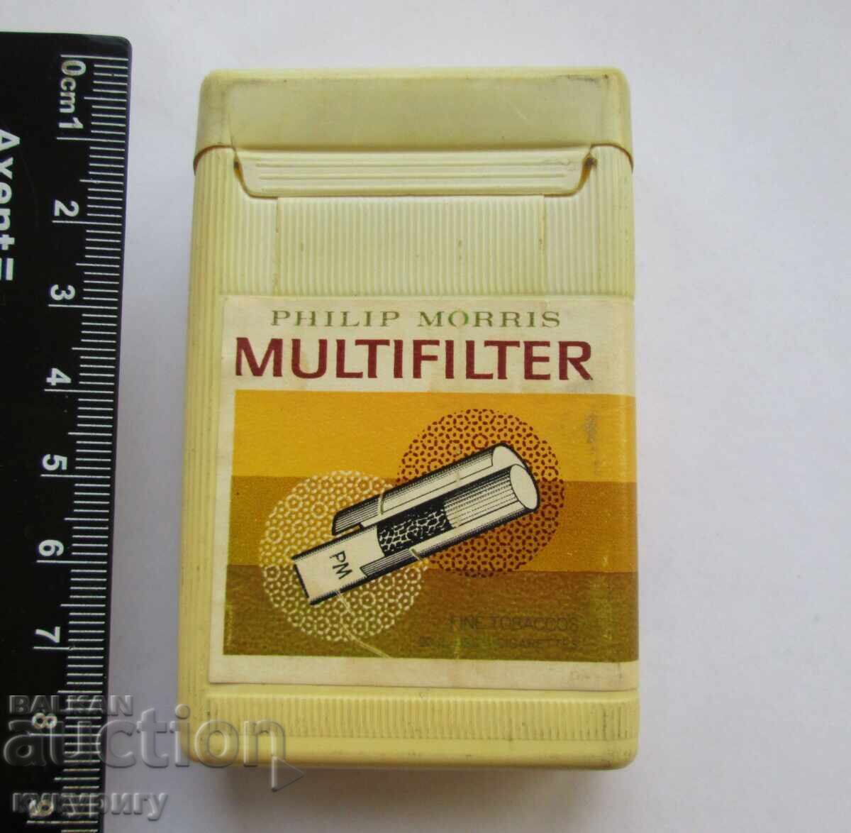 Veche tabacheră elvețiană din celuloid pentru țigări Philip Morris - 7