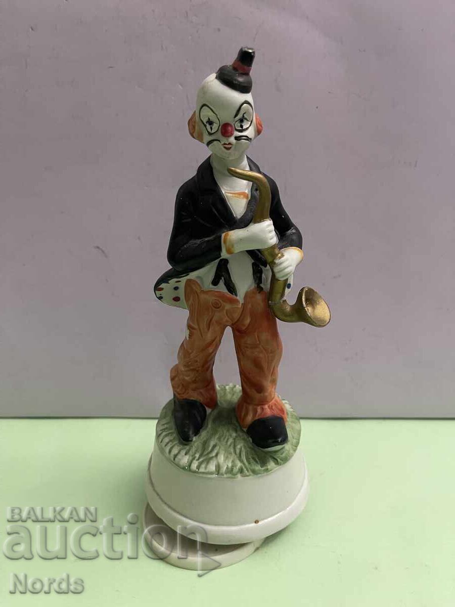 Πορσελάνινη μουσική φιγούρα κλόουν