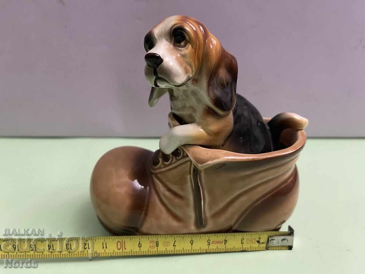 Câine din porțelan în pantof - 7