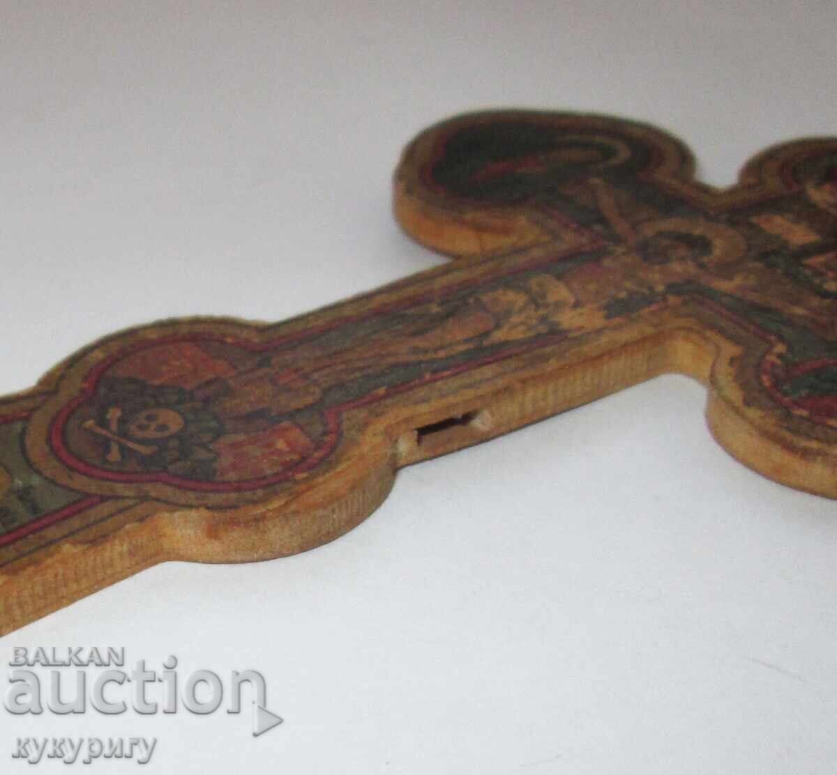 Аукцион 1946 стар религиозен кръст литография 1000г Св Иван Рилски