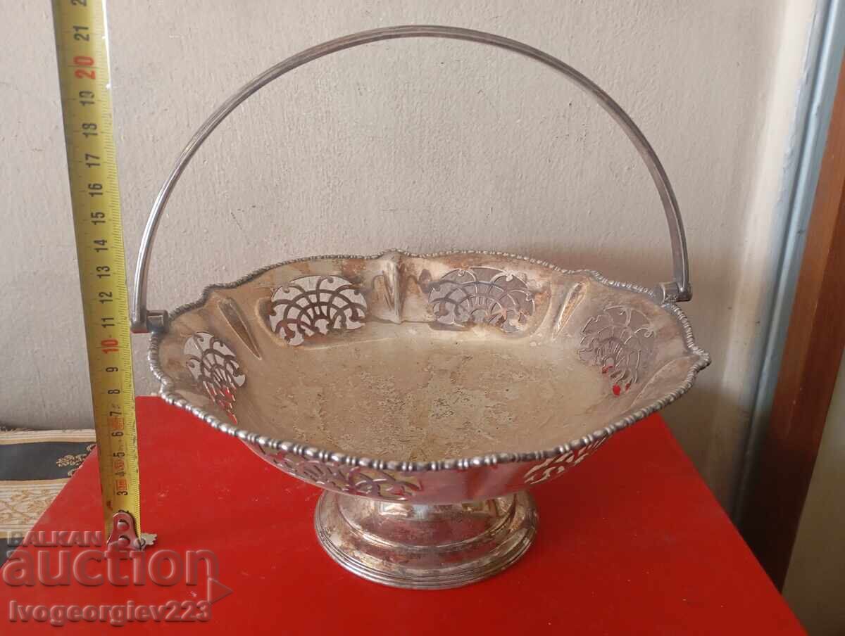 Vintage silver-plated bowl, fruit bowl with price € 29.00 | 56.72 BGN