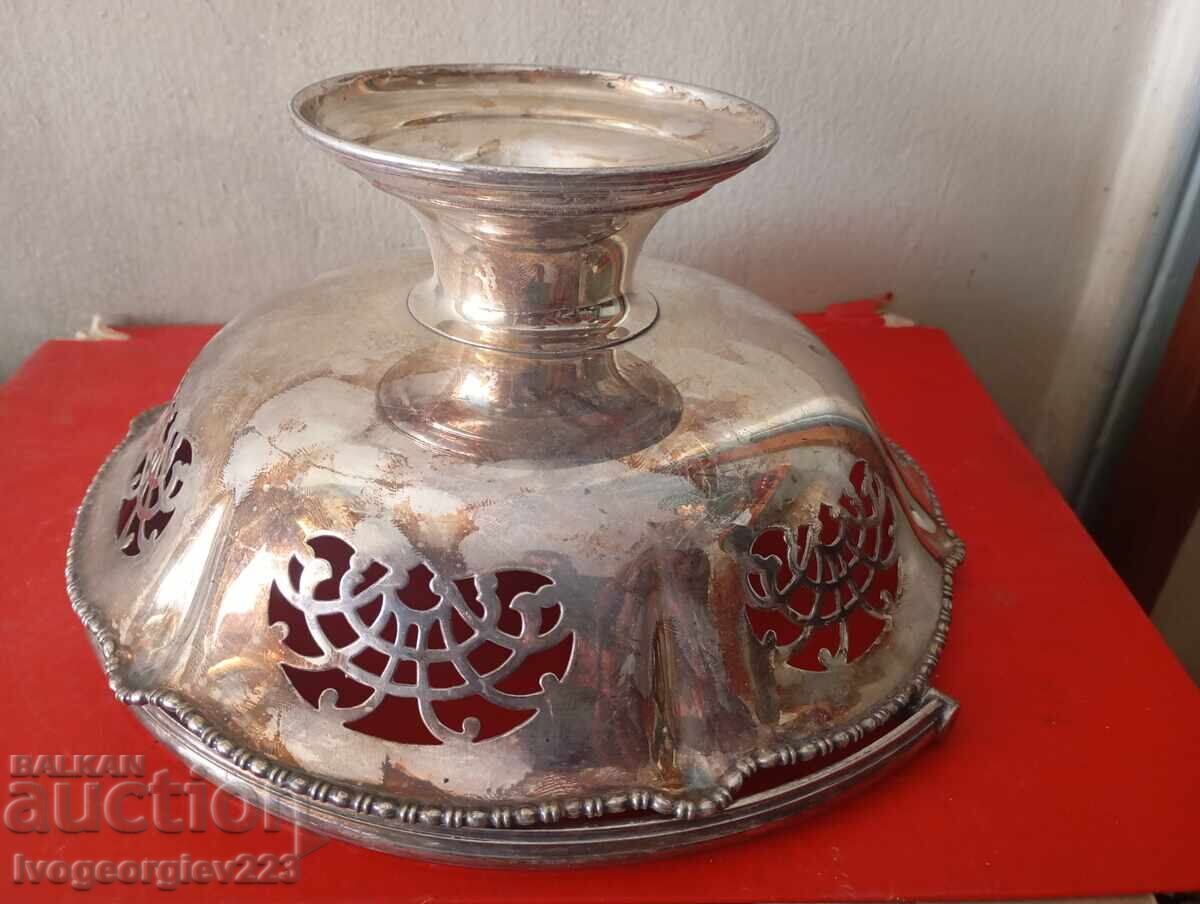 Delivery of Vintage silver-plated bowl, fruit bowl