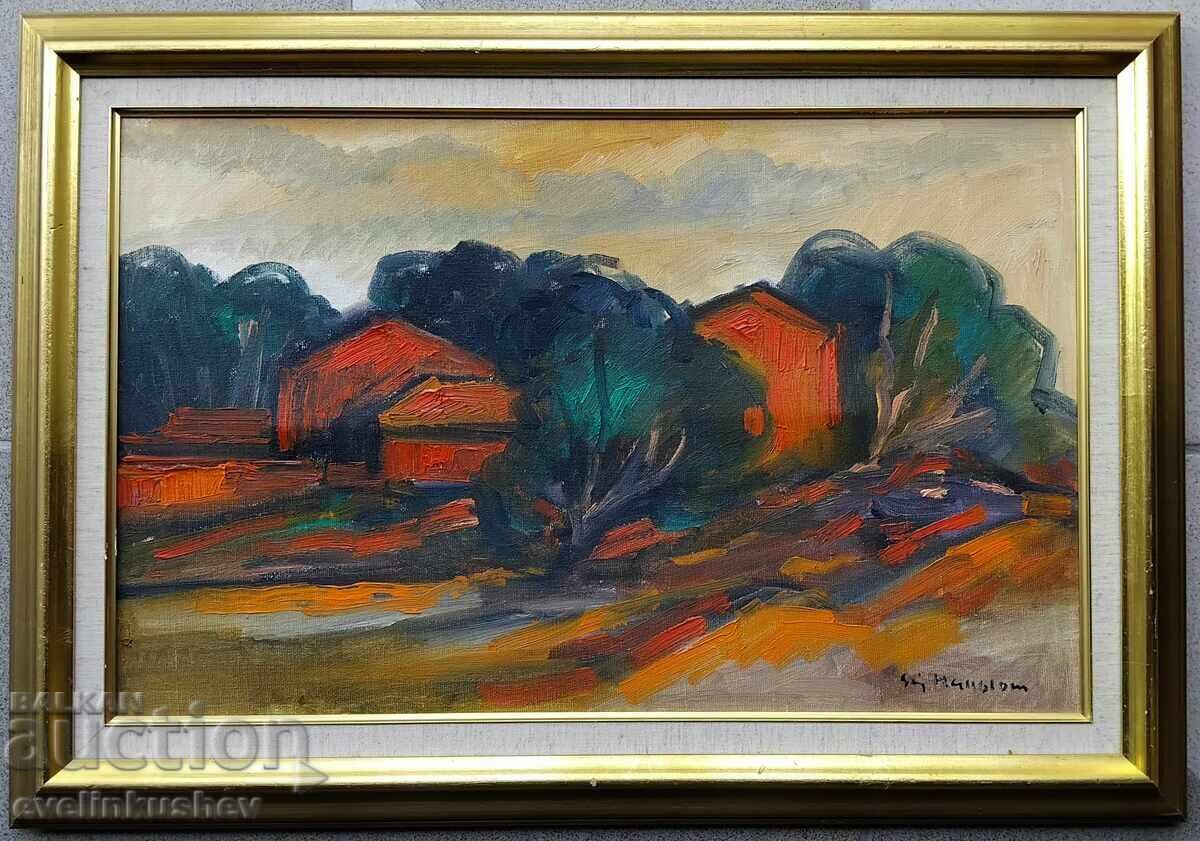 Auction  Oil painting 55 x 35 cm / 67 x 47 cm
