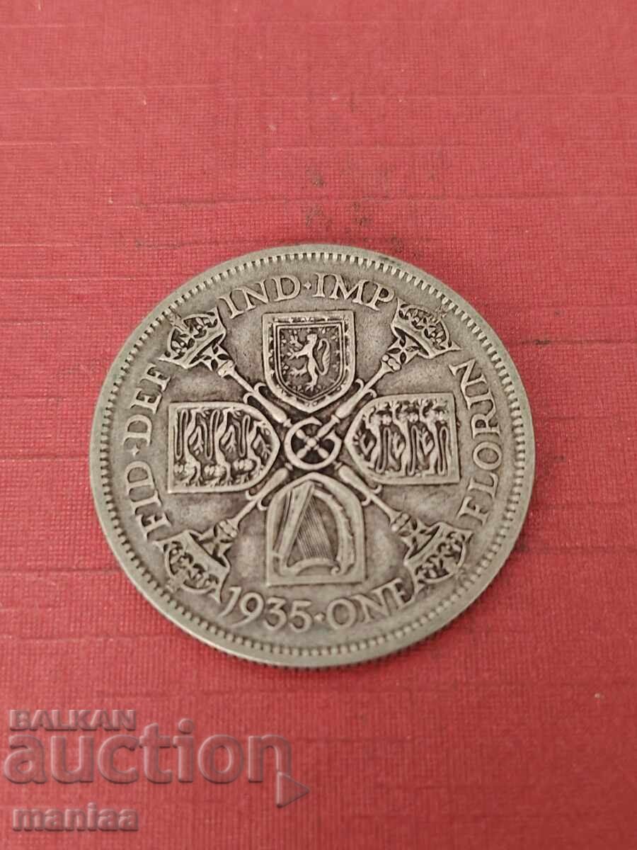 1 Florin 1935 Argint cu preț € 25.00 | 48.90 BGN