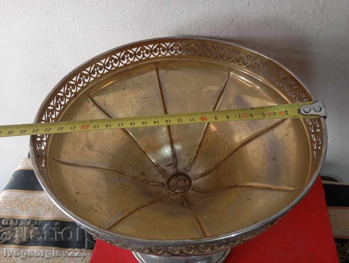 Delivery of Silver-plated bowl, fruit bowl Art Deco