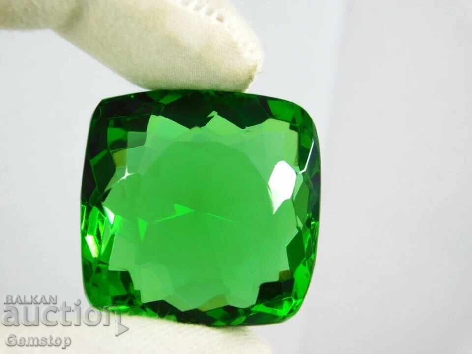 Fără preț de rezervă! 109,65 ct. peridot natural tăietură cushion, certificat OMGTL, de la 1 leu! cu preț € 0.01 | 0.02 BGN