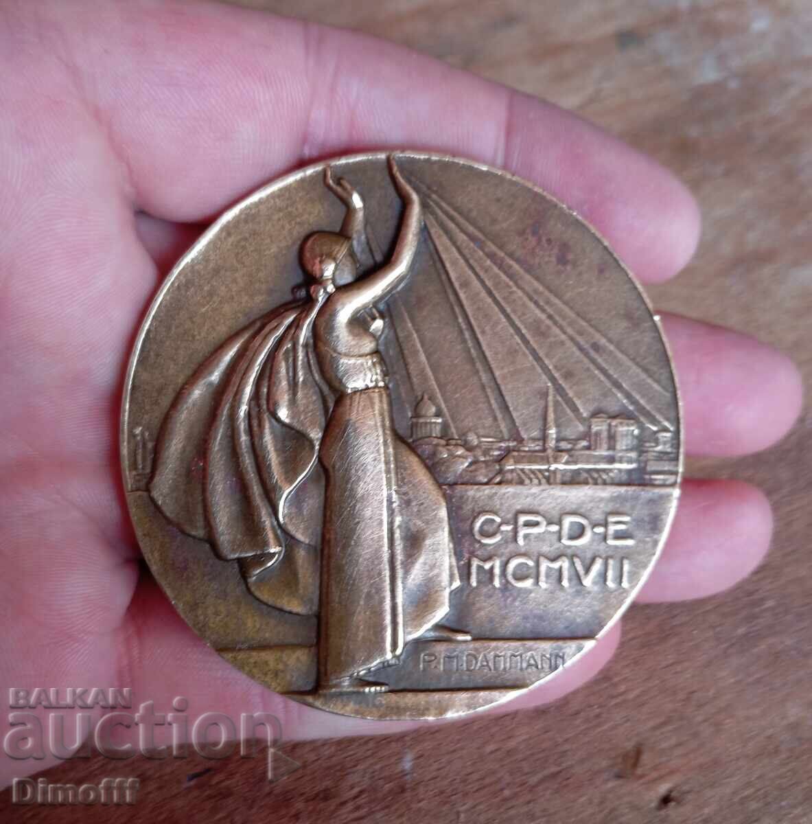 Licitație Plachetă medalie din bronz 1932 CPDE