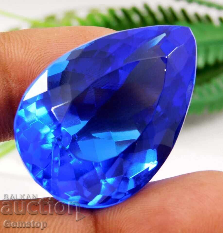 Παράδοση ΧΑ! 99,00 σετ φυσικός τανζανίτης σε σχήμα αχλαδιού με πιστοποιητικό OMGTL από 1λ!
