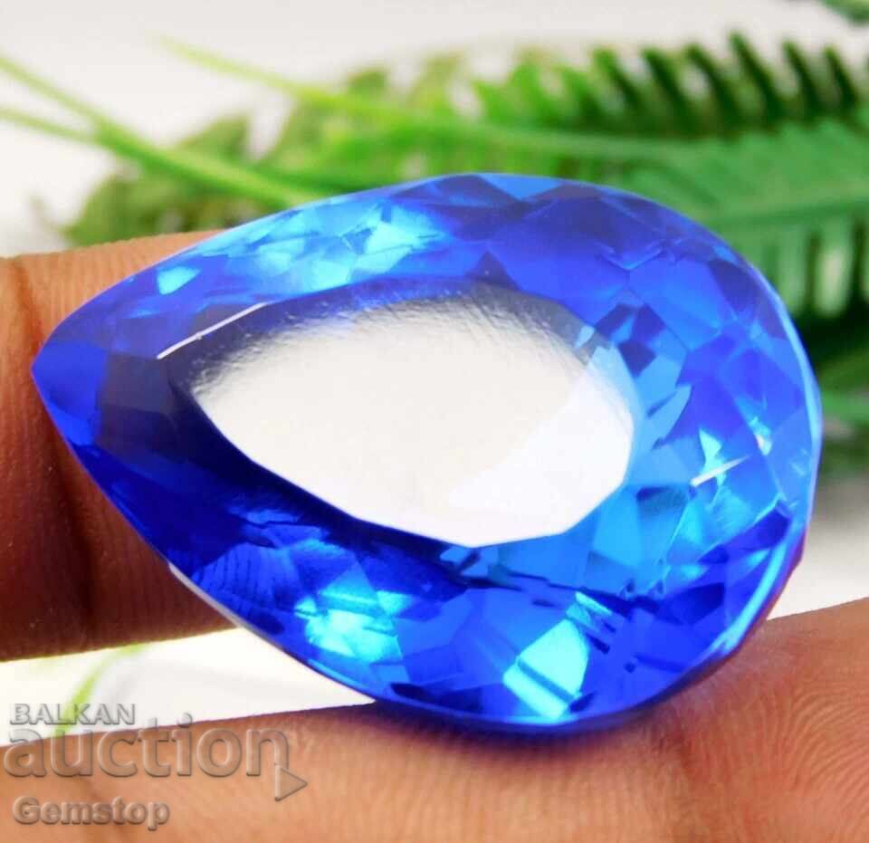 ΧΑ! 99,00 σετ φυσικός τανζανίτης σε σχήμα αχλαδιού με πιστοποιητικό OMGTL από 1λ! - 5