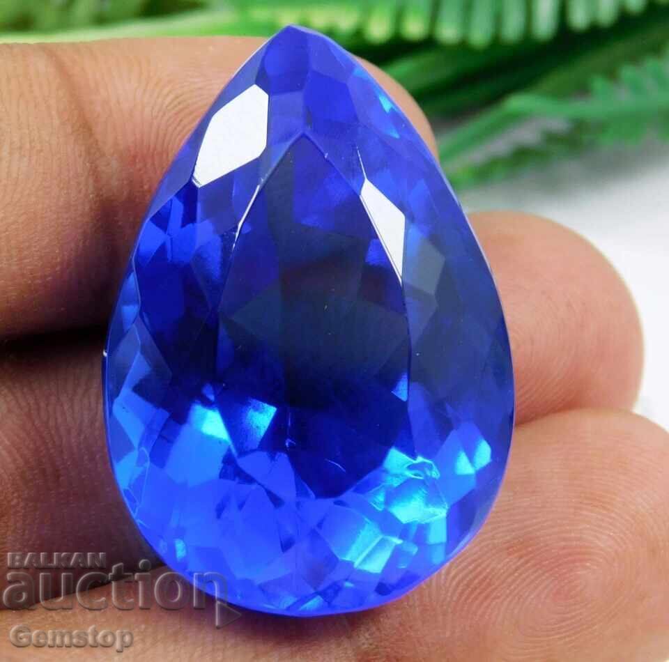 ΧΑ! 99,00 σετ φυσικός τανζανίτης σε σχήμα αχλαδιού με πιστοποιητικό OMGTL από 1λ! - 6