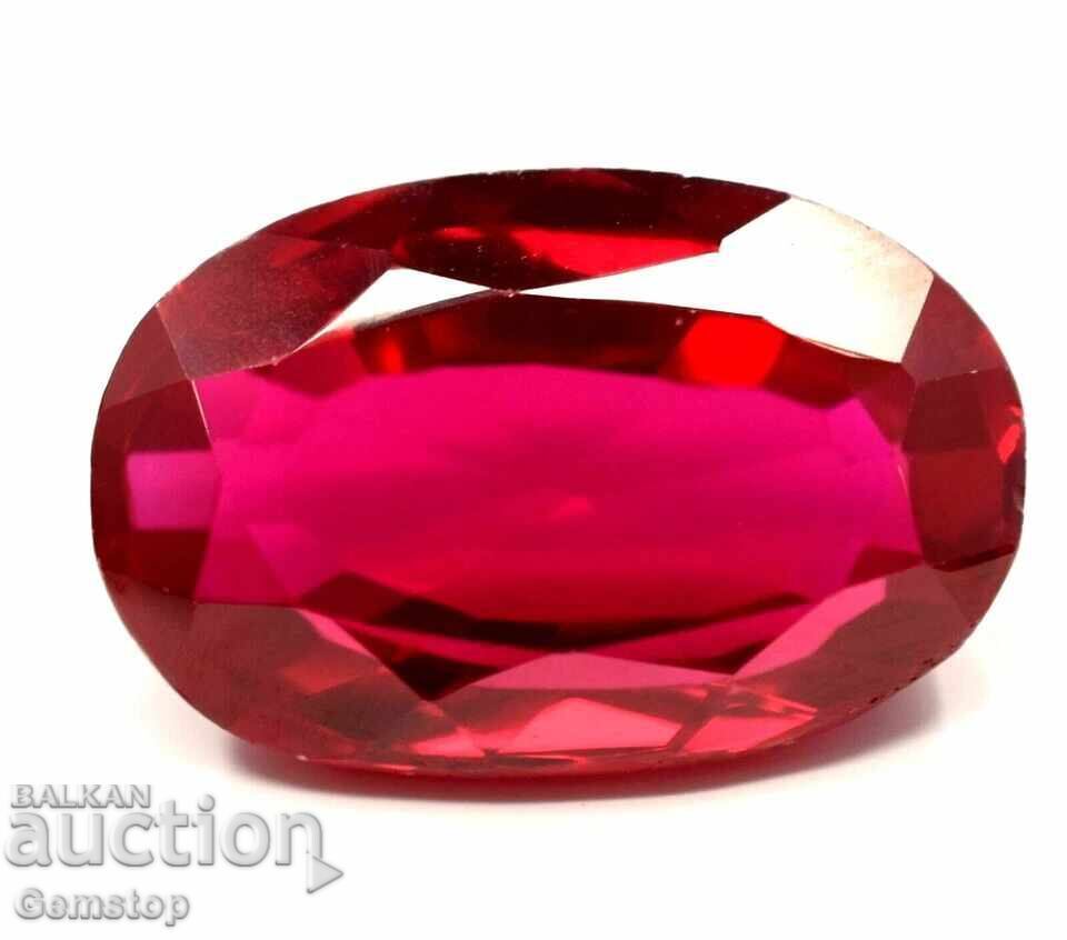 Licitatie! 15.50 ct. rubin natural oval, cert. IGL de la 1 ct! - 5