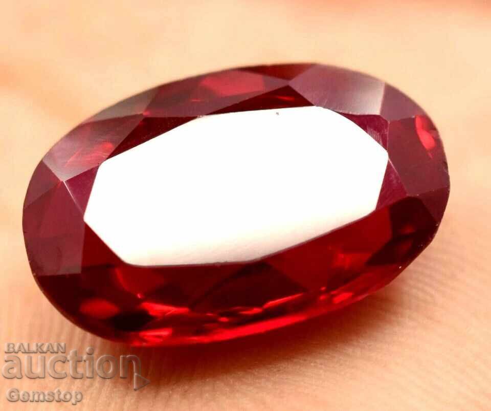 Licitatie! 15.50 ct. rubin natural oval, cert. IGL de la 1 ct!