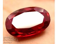 LOW STARTING PRICE! 15.50 ct. natural ruby oval IGL certified from 1 BGN!